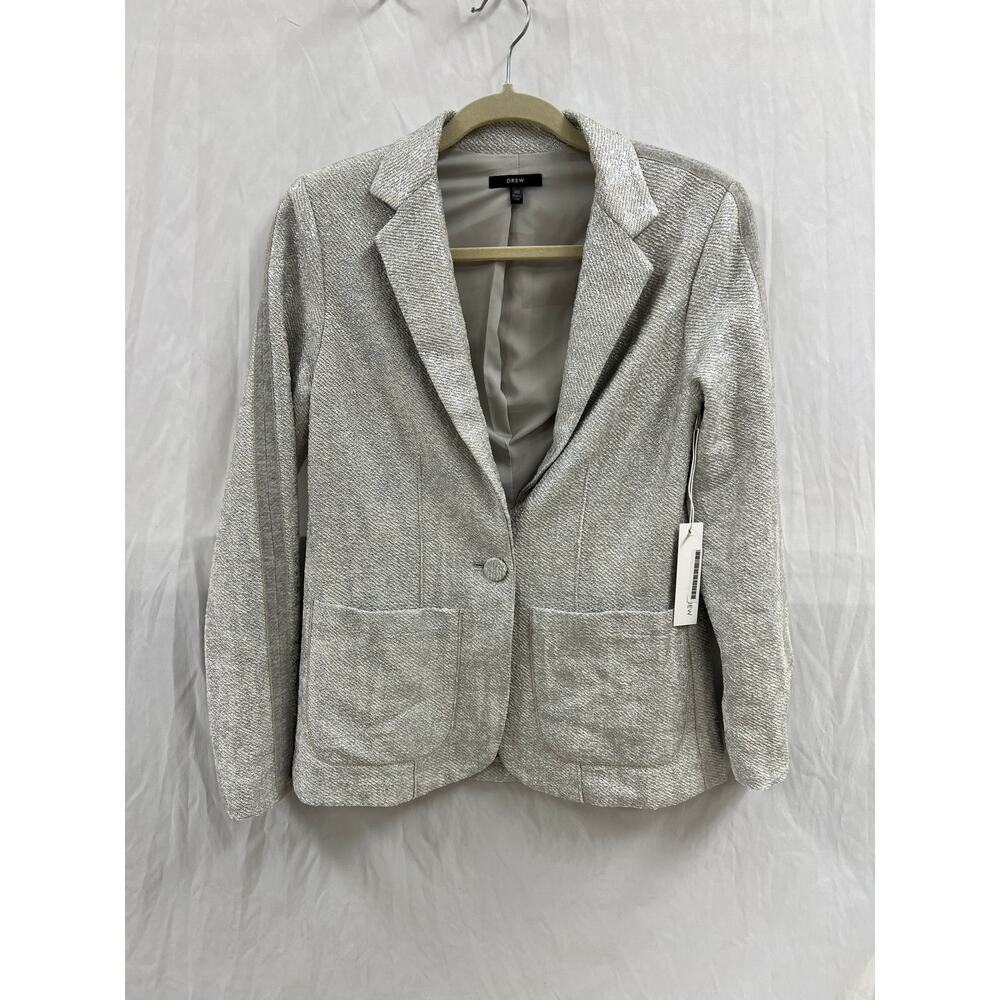 NWT DREW Jade Jacket Silver size XS